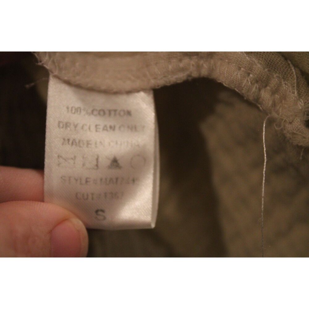 La Miel crinkled gauze button-down shirt cream tan ombre size small - Picture 7 of 9
